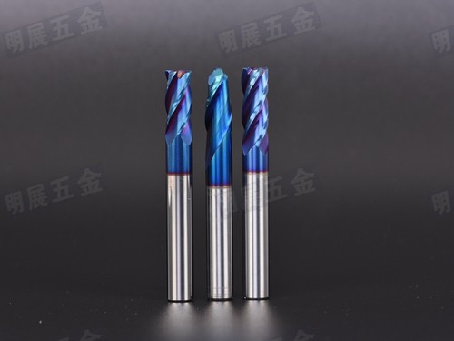 65度纳米蓝涂层钨钢四刃平底铣刀/球刀8/10/12/14/16/18/20MM超硬