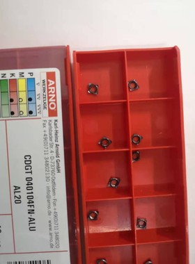 德国ARNO原装CDGT040104FN-ALU AL20精车不锈钢钛高温合金需订货