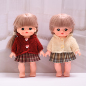 连帽毛衣裙子套装 适用25cm米露搪胶娃服着替换装 仅衣服 新款