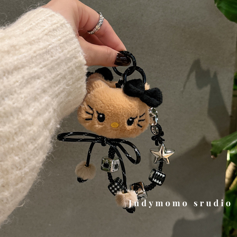 miu少女暗黑系串珠蝴蝶结KT包挂