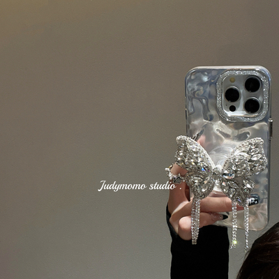 气质闪钻流苏蝴蝶高级感15手机壳