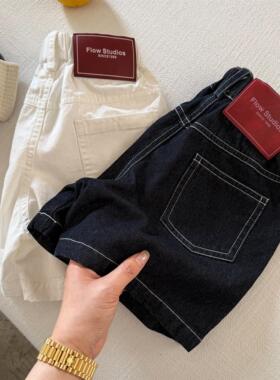 2026夏季新款儿童短裤牛仔短裤男女宝韩版洋气宽松百搭牛仔体闲裤
