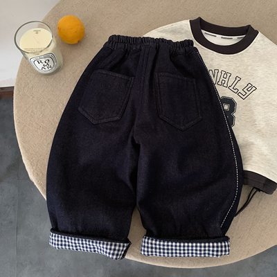 2025秋冬儿童加绒裤男女童休闲裤