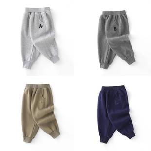 童装男童裤子春秋款2023新款秋装长裤儿童运动裤男孩秋季休闲卫裤