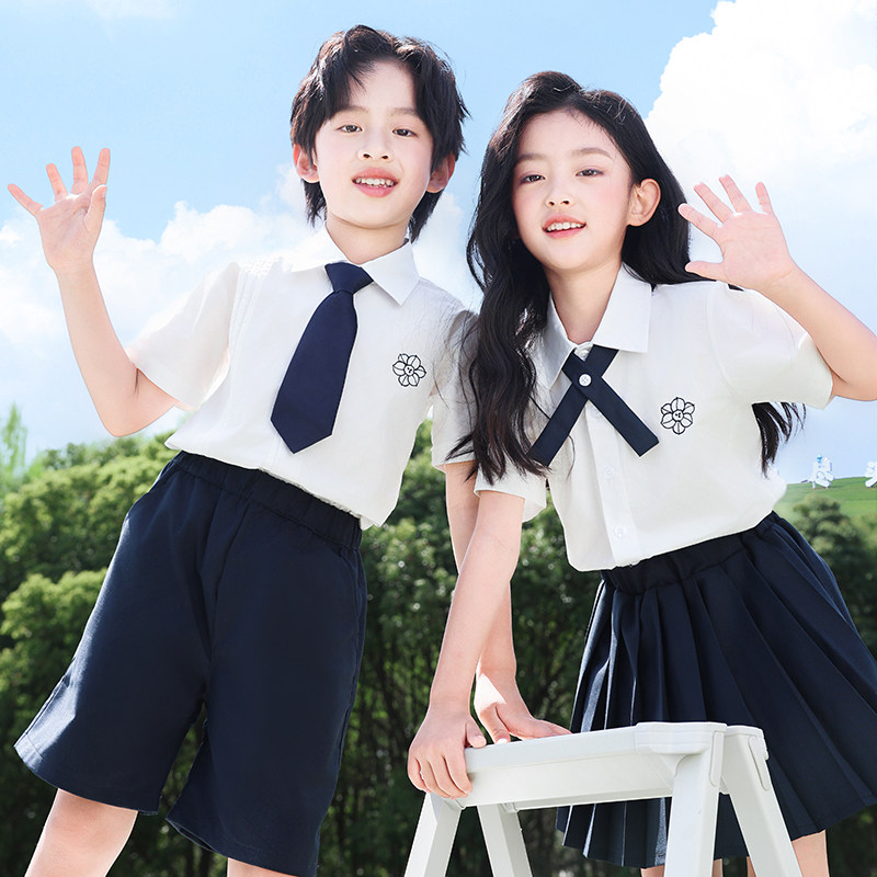六一幼儿园男女童小学生合唱朗诵演出大班服年级白衬衣毕业照套装