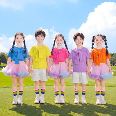 幼儿园小学生毕业照演出裙套装