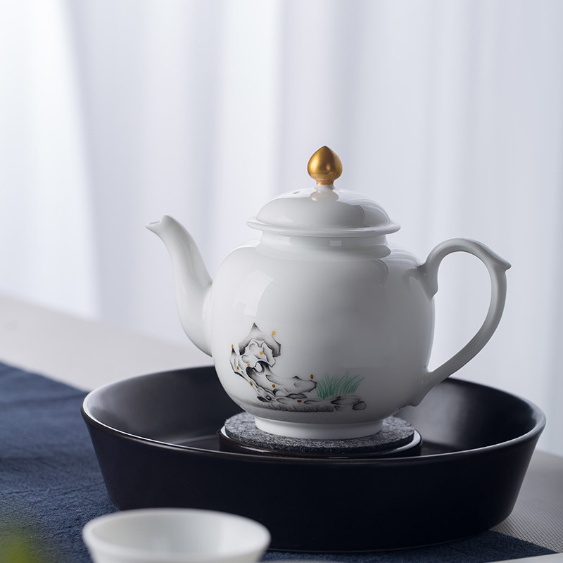 闲云堂手绘陶瓷单个迷你功夫茶壶图片