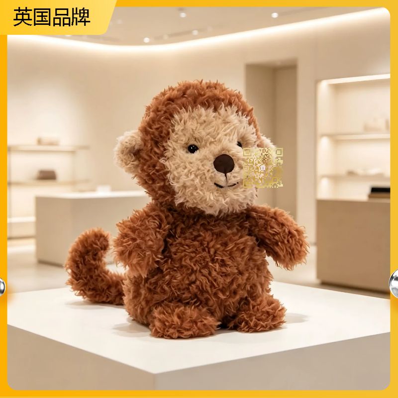 卷毛小猴卡通动物玩偶毛绒玩具儿毛绒/玩偶/公仔/布