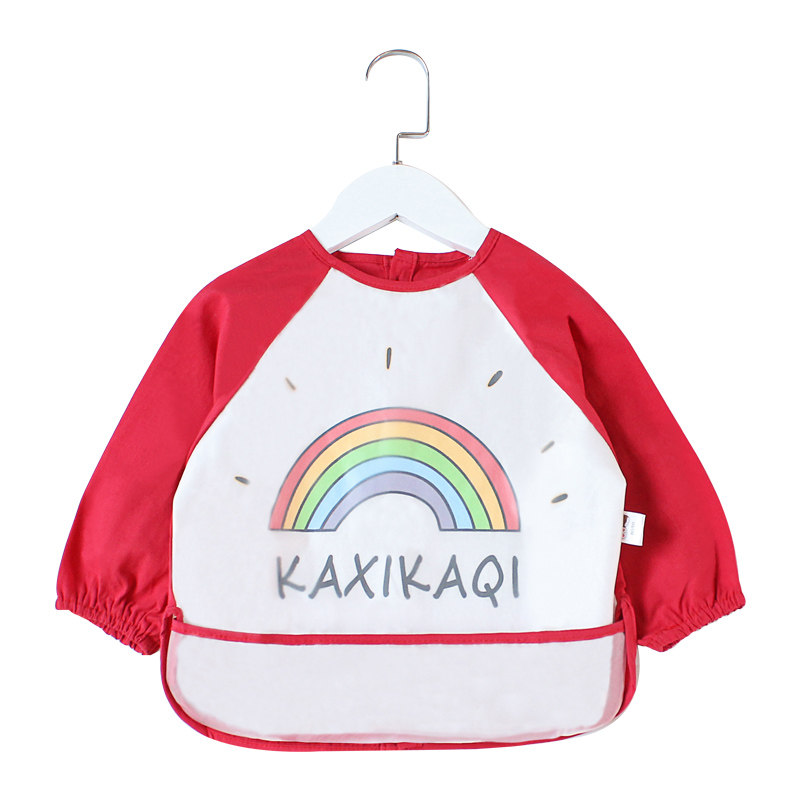 婴幼儿饭兜儿童罩衣纯棉宝宝吃饭围兜时尚防水反穿衣围裙薄款长袖,童装/婴儿装/亲子装,反穿衣/罩衣,淘宝优惠券,粉丝福利购,淘宝优惠卷