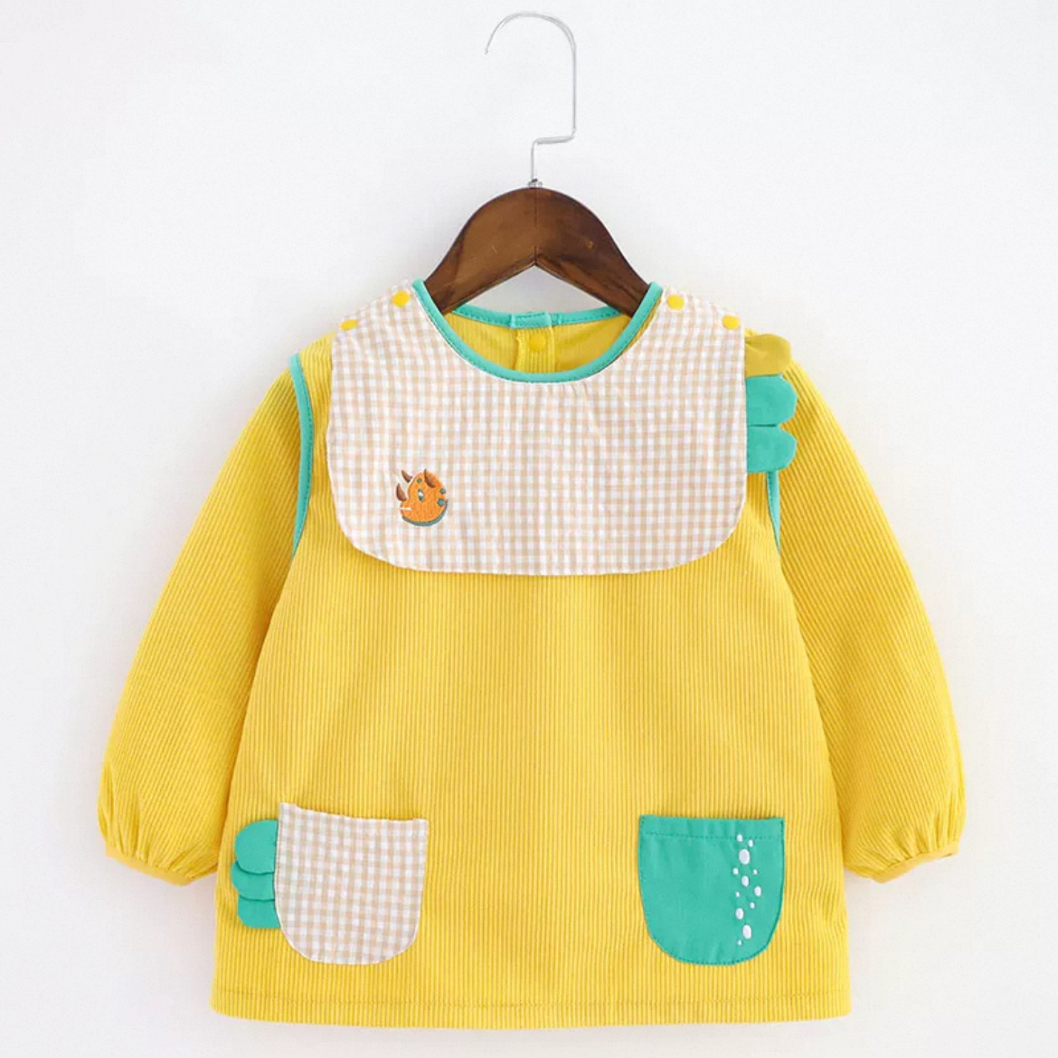 【断码清】秋冬涤灯芯绒儿童罩衣 男童女童防水防脏羽绒服外套