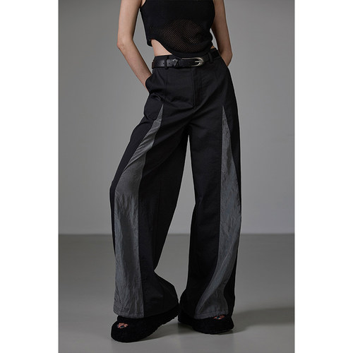 无以幻象休闲拼接长裤