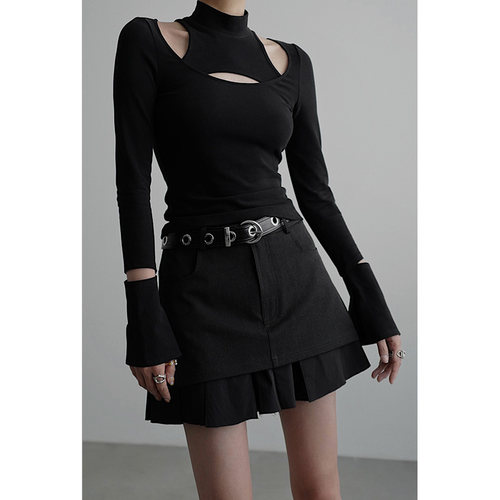 无以幻象长袖针织打底衫T恤