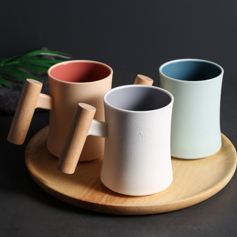 漱口杯刷牙杯缸洗水杯套装三口之家便携一对情侣杯子洗漱杯木质