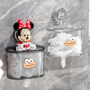 吸盘保鲜膜套收纳盒壁挂抽取式一次性保鲜袋罩收纳过滤网盒子