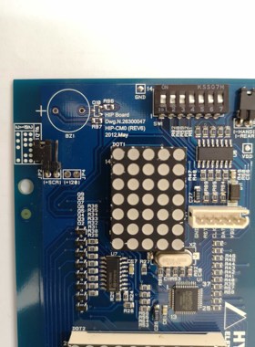 上海现代电梯配件STVF7型5型 外呼显示板HIP-CM0(进口蓝色)