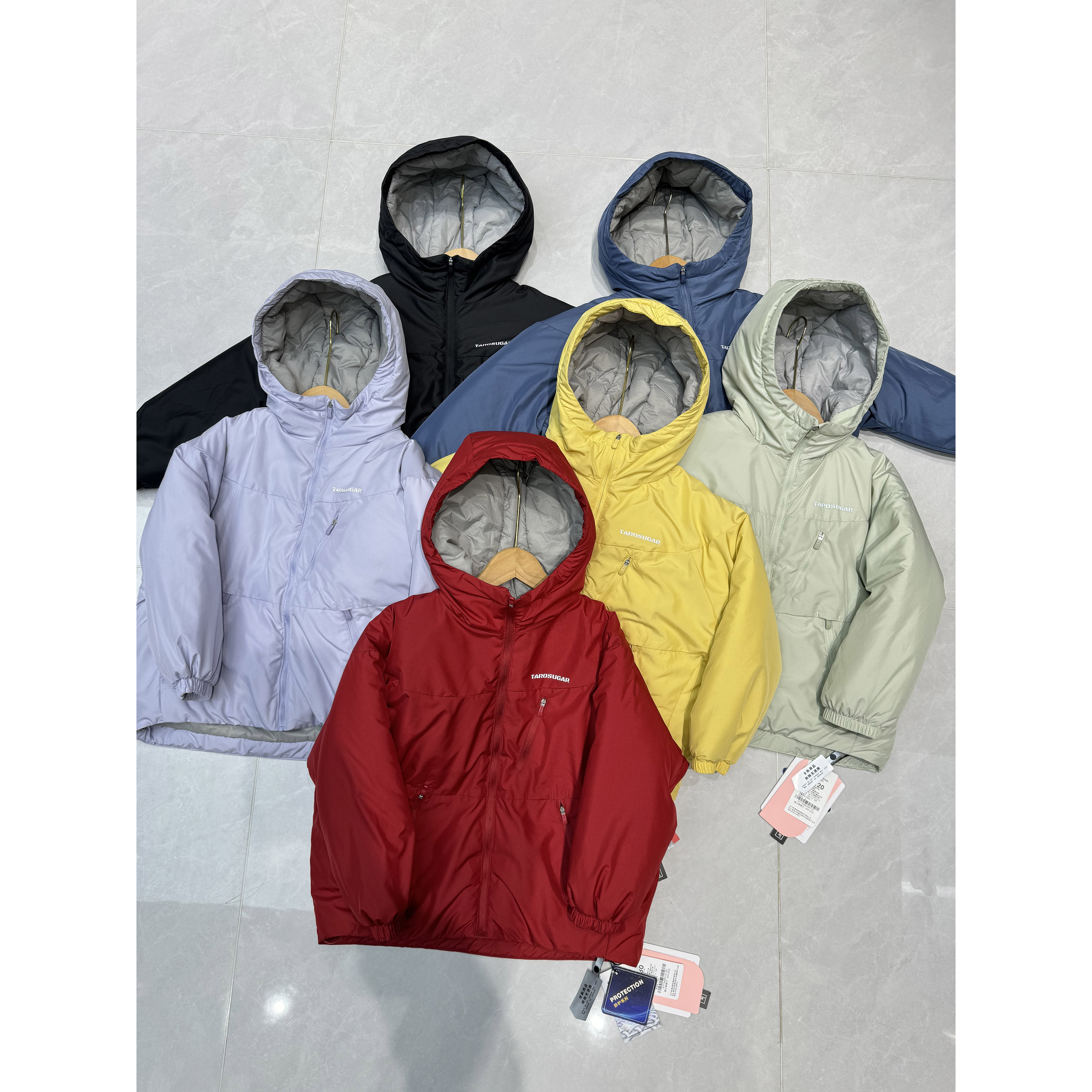 中大童美式夹棉冲锋衣防风棉服