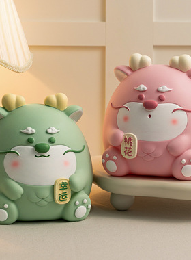 亮彩搪胶中式国潮创意招装饰摆件