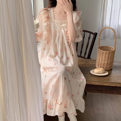 taobao agent Summer cute thin autumn pijama, with short sleeve