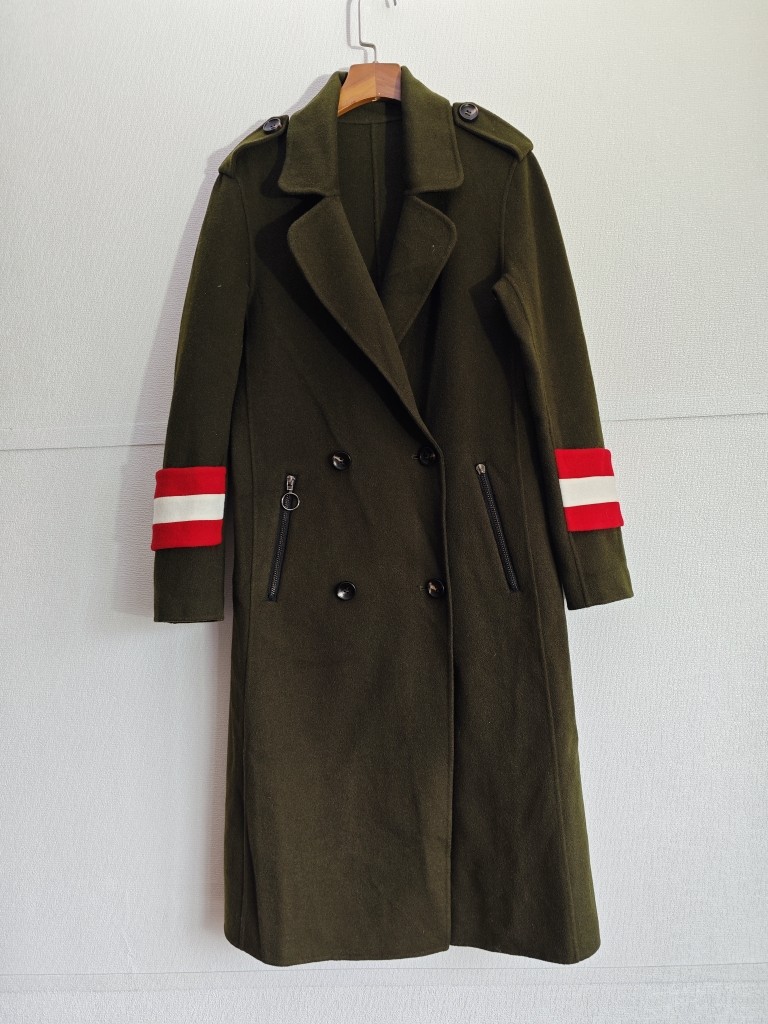 2025秋冬新款时尚百搭双面羊毛大衣女中长款收腰显瘦羊毛呢外套潮