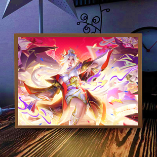 王者荣耀手办灯光画镜宫本刘备不知火舞澜周边纪念品卧室摆件礼物