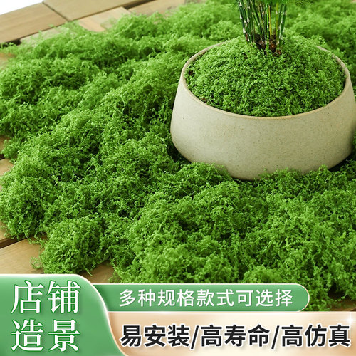 仿真苔藓青苔仿生人造草坪草皮假绿植装饰造景盆景短绒微景观地垫