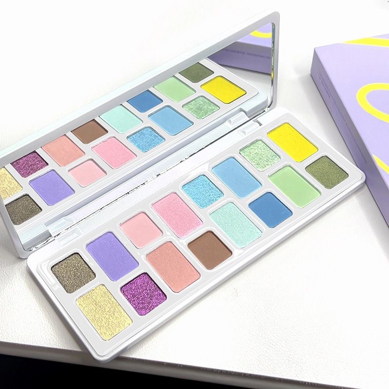 本色出演16色眼影盘哑珠光亮片cos玩妆彩色眼影变色龙舞台妆学生