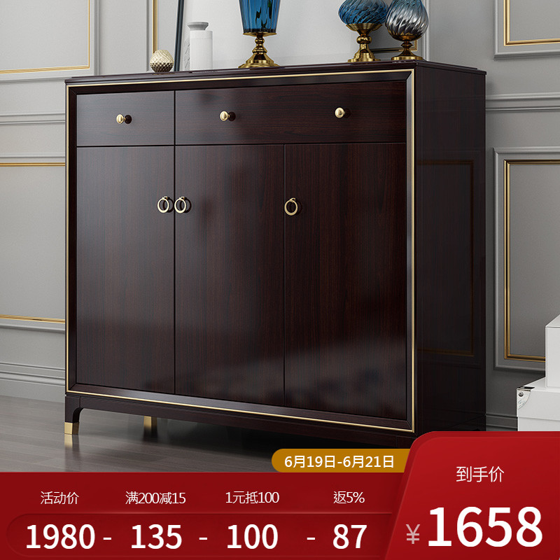 轻奢美式全实木鞋柜进门口玄关柜多功能抽屉收纳储物柜家用家具在类目 住宅家具, 柜类, 鞋柜中 - 来自Buy2taobao.com提供专业的淘宝代购服务