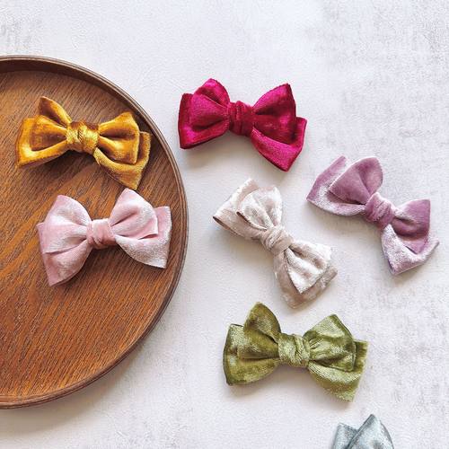 手工丝绒蝴蝶结配饰DIY鞋帽袜辅料配饰娃娃配花蝴蝶结头饰配件