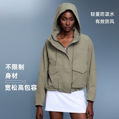 轻户外防水耐磨连帽外套休闲宽松