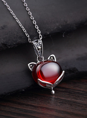 纯银复古挂件项链吊坠