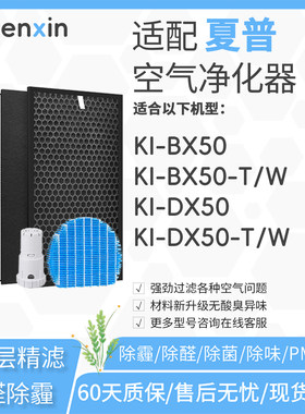 适配夏普sharp空气净化器KI-BX50-T/W过滤网KI-DX50-W/T滤芯Y80MF