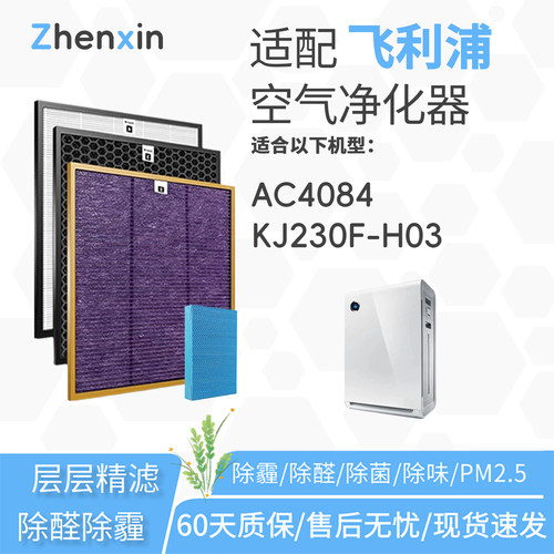 适配飞利浦PHILIPS空气净化器AC4084滤网KJ230F-H03滤芯AC4148/44