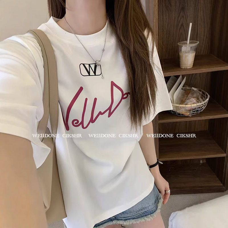 WE11DONETRACK短袖T恤女夏季新款