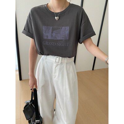 司南时髦博主风美式复古建筑字母