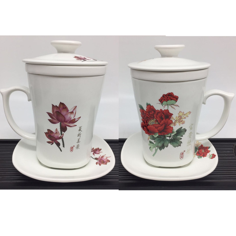 台湾建窑精品陶瓷富贵四件盒装