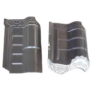 佛山仿古瓦片屋顶老式新中式琉璃瓦农村房顶陶瓷瓦古建四合院祠堂