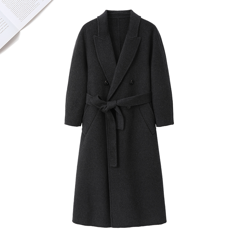 高端10羊绒收腰显瘦双面羊毛大衣