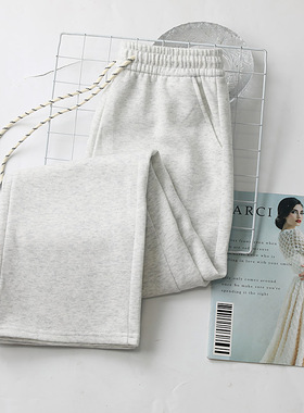 窄版香蕉裤女秋冬裤子2025新款运动小个子阔腿裤休闲爆款直筒卫裤