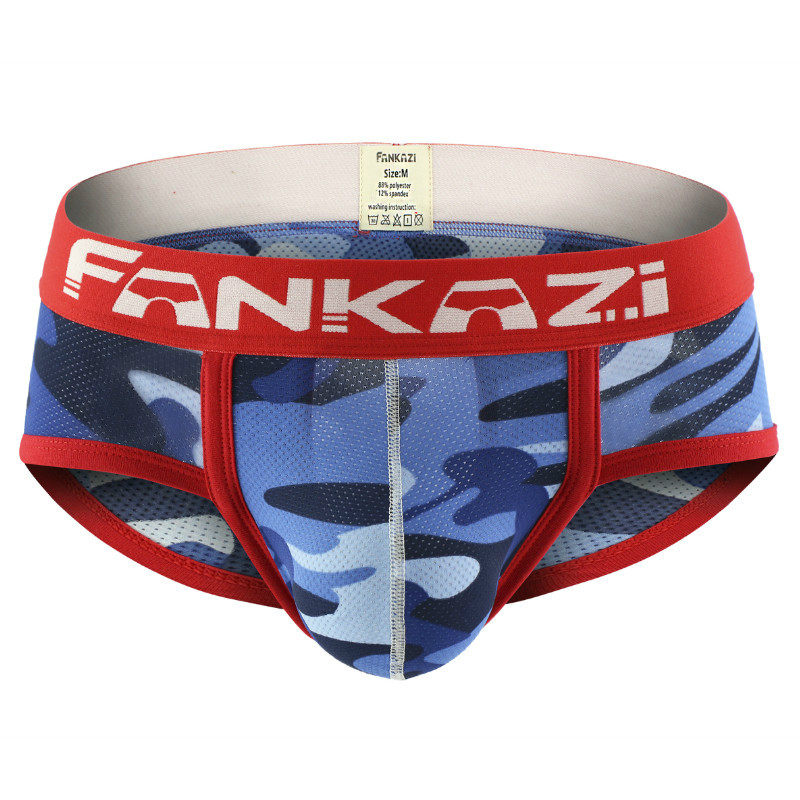 迷彩网孔透气低腰男士内裤