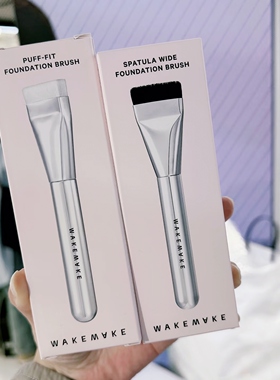 WAKEMAKE韩国正品一字型粉底刷扁头不吃粉化妆工具无痕清透化妆刷