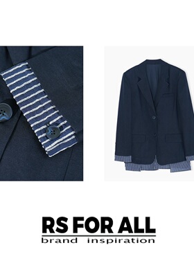 RS FOR ALL 莱赛尔亚麻拼接西装外套RSMM580