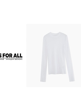 RS FOR ALL  100%棉基础款圆领长袖T恤RSRX4711