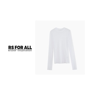 圆领长袖 100%棉基础款 ALL T恤RSRX4711 FOR