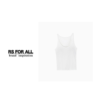 RS FOR ALL  蚕丝莫代尔罗纹基础款蕾丝吊带RSYS1831