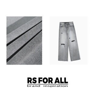 复古水洗破洞设计感牛仔裤 ALL RSZMS2225 FOR