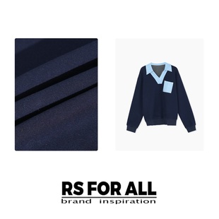 羊毛蚕丝撞色V领上衣RSZH8175 ALL FOR