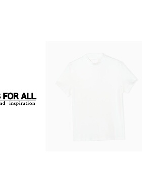 RS FOR ALL  天丝半高领简约款T恤上衣RSMEN023