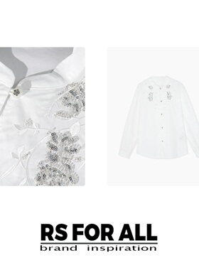 RS FOR ALL 纯棉重工钉珠衬衫RSYM7767
