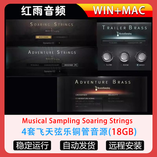 4套飞天弦乐铜管全套音源Musical Sampling Soaring Strings音源