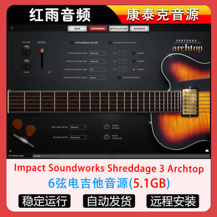 6弦电吉他音源Impact Soundworks Shreddage 3 Archtop